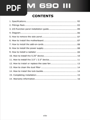 Manual Cm 690 Iii