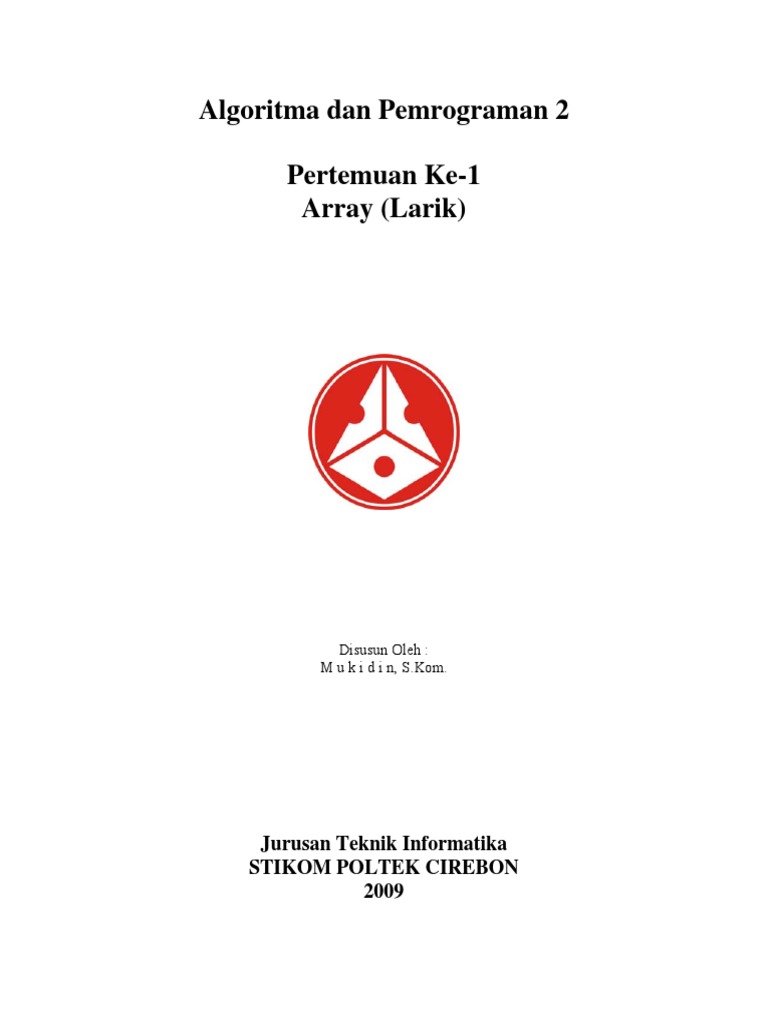 Algoritma Dan Pemrograman 2 Pertemuan Ke | PDF | Komputer