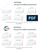 Calendario Autofin