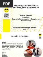 Atendimento a pessoa com deficiência