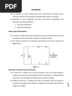 Ohmmeters Class Notes