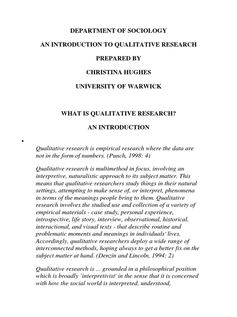 how to write introduction in qualitative research