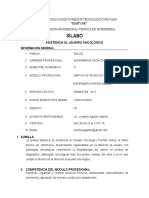 Silabo de Asistencia Al Usuario Oncologico-Harvar