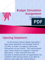 Budget Simulation Assignment