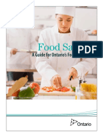 Training Manual for Ontario Food Handlers Certificate