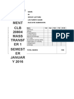 Assignment Mass Transfer 1