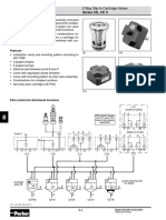 Characteristics Series CE, CP, C: 2 Way Slip-In Cartridge Valves