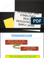 Resusitasi Dan Stabilisasi Pasca Resusitasi Bayi Baru Lahir