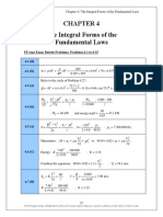The Integral Forms of The Fundamental Laws: FE-type Exam Review Problems: Problems 4-1 To 4-15 4.1 (B) 4.2 (D)