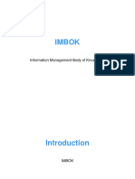 Knowledge Management-IMBOK