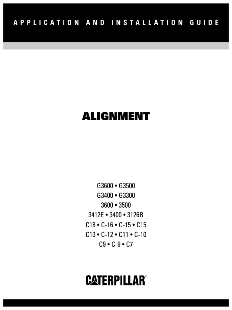 Alignment: Application and Installation Guide | PDF | Clutch | Screw