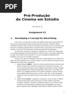 Pré-Produção de Cinema em Estúdio: Assignment #2 1. Developing A Concept For Advertising