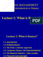 FINANCE Lecture 