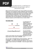 The Golden Ratio and Fibonacci Sequences in Nature Art and Architecture