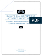 Explorating Partnership Opportunities in The Promotion of Green and Inclusive Finance in East Africa