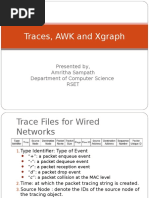 Traces, AWK and Xgraph: Presented By, Amritha Sampath Department of Computer Science Rset