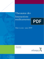 Thesaurus Des Interactions Medicamenteuses 2009