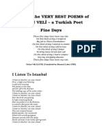 Some of The Very Best Poems of ORHAN VELİ - A Turkish Poet Fine Days