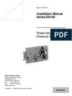 Installation Manual Series ED102: Power Amplifier For Pressure Valves