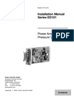Installation Manual Series ED101: Power Amplifier For Pressure Valves