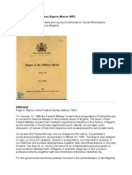 Report of The Polical Bureau 1987