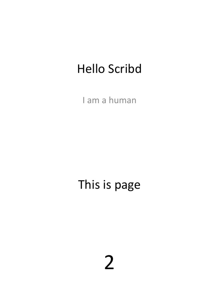 Scribd Document Overview | PDF