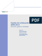  Informe  del BBVA sobre Cuentas Educacion España 2000 2013