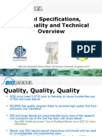 Biodiesel Specifications, Fuel Quality and Technical: National Biodiesel Board Diesel Technician Outreach Program 2010