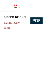 Sat U840w Userguide