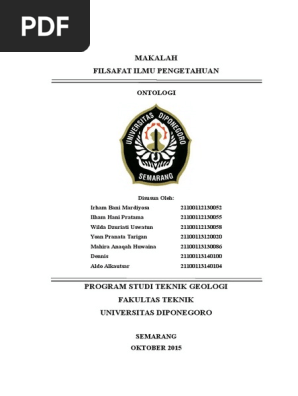 Makalah Ontologi