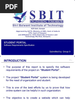 SRS Of Student Portal