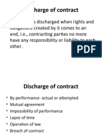 Discharge of Contract Full