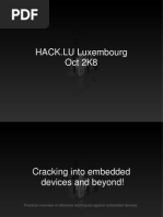 Pastor - Cracking Into Embedded Devices - Hack - Lu2k8