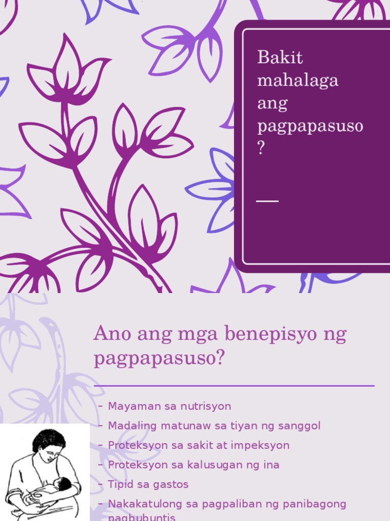 Benepisyo NG Pagpapasuso - Module 1 | PDF