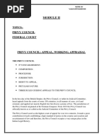 Privy Council and Federal Court