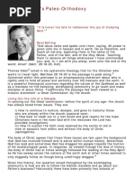 Thomas Oden's Paleo-Orthodoxy