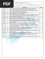 Avaliação Diagnóstica - 1º Ano 2015