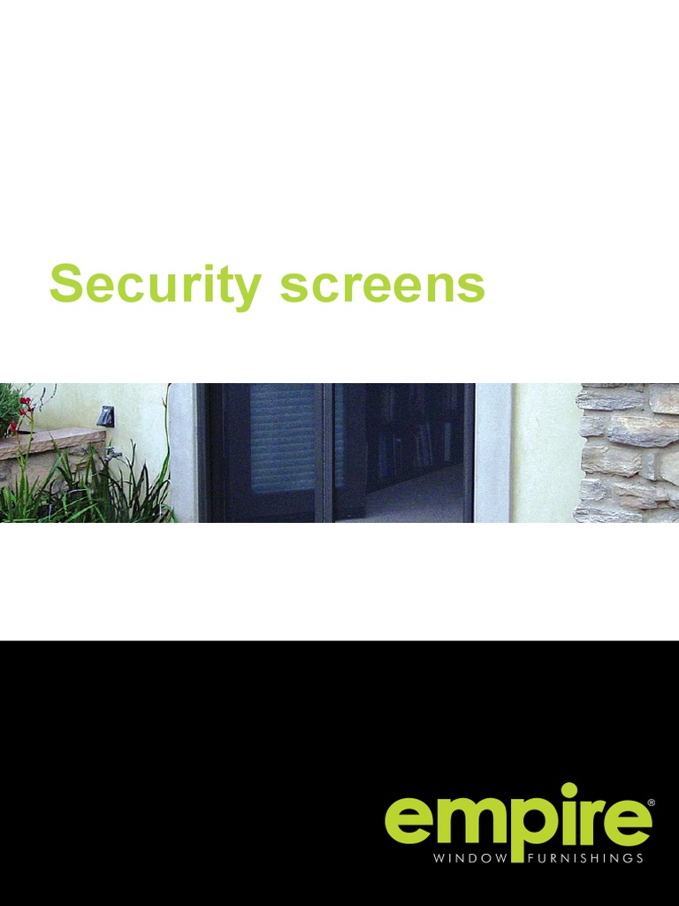 Security Screens Brochure | PDF