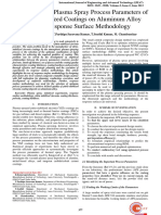 Optimizing the Plasma Spray Process Parameters of Yttria Stabilized Coatings on Aluminum Alloy Using Response Surface Methodology