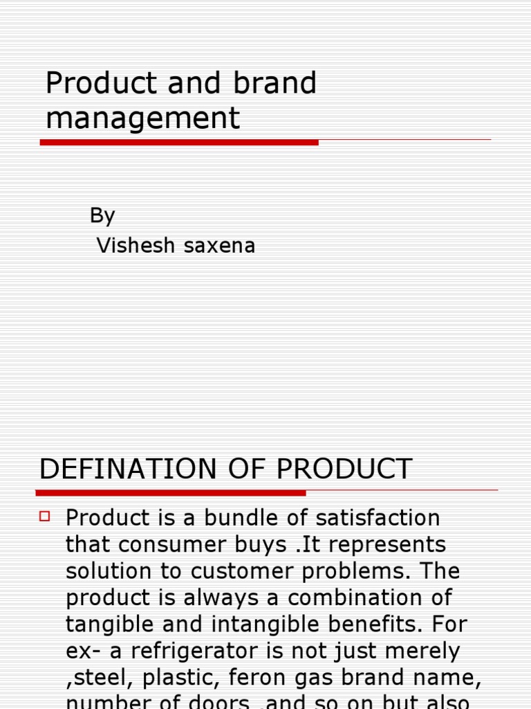 Product and Brand Management | PDF