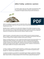 Opciones de Commodities Trading - Productos y Opciones para Novatos