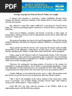 march14.2016Passage of proposed Tricycle Driver Safety Act sought