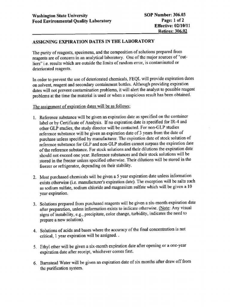 Reagent Expiry Dates PDF