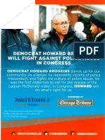 Howard Brookins mailer for Congress