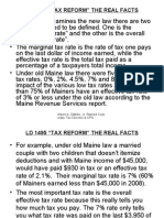 LD 1495 "Tax Reform" The Real Facts: Albert A. Dimillo, Jr. Retired Corp Orate Tax Director & Cpa