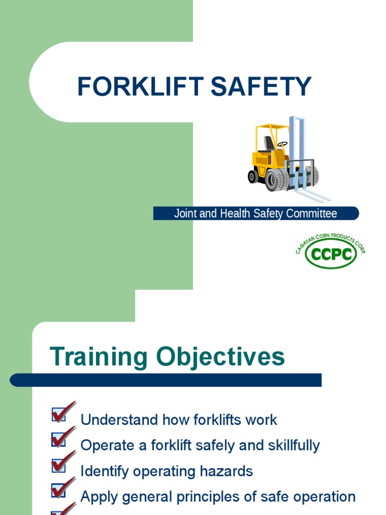 Fork Lift Training.ppt Forklift Land Transport