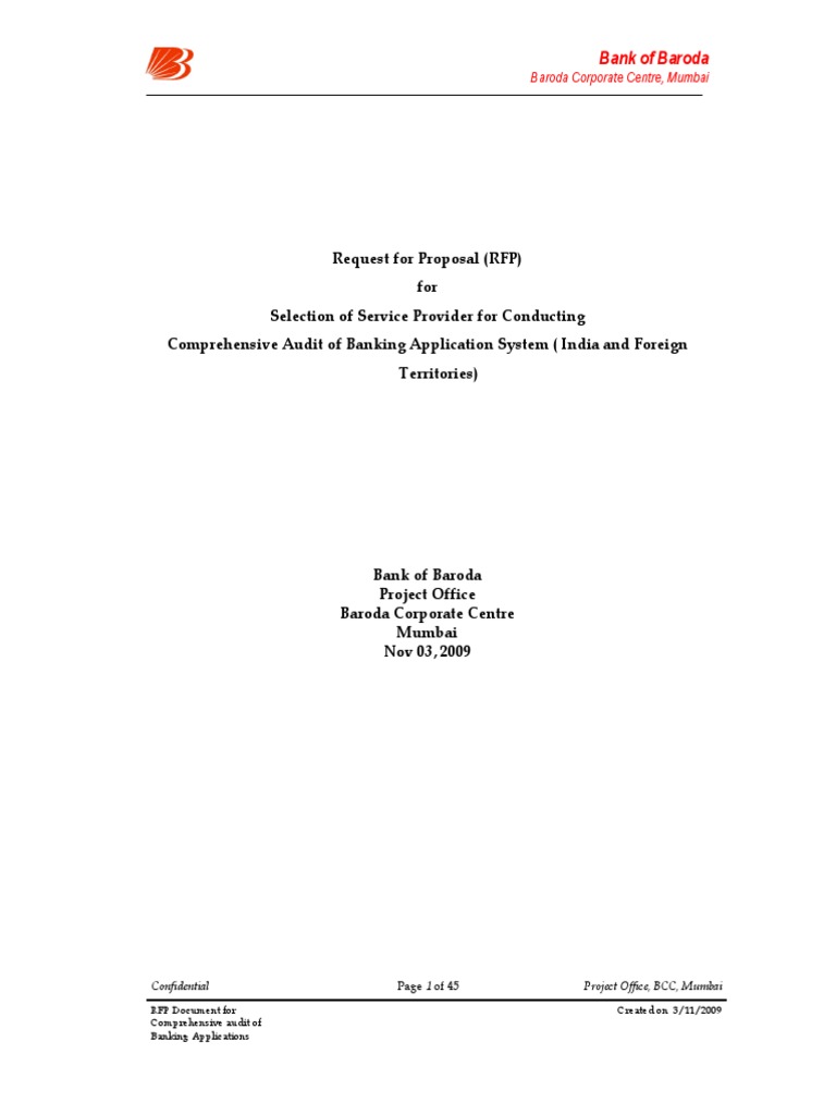 Banking App Audit RFP | PDF | Automated Teller Machine | Request For ...