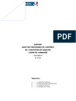 Rapport Audit Des Procédures de Contrôle-Exécution Des Marchés