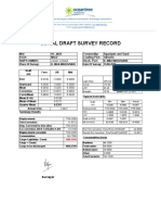 Draft Survey HC JADE On 19th Sept 2015 PDF