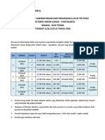 1601JOGNT Lulus Tes Fisik Masuk Lab Pengumuman